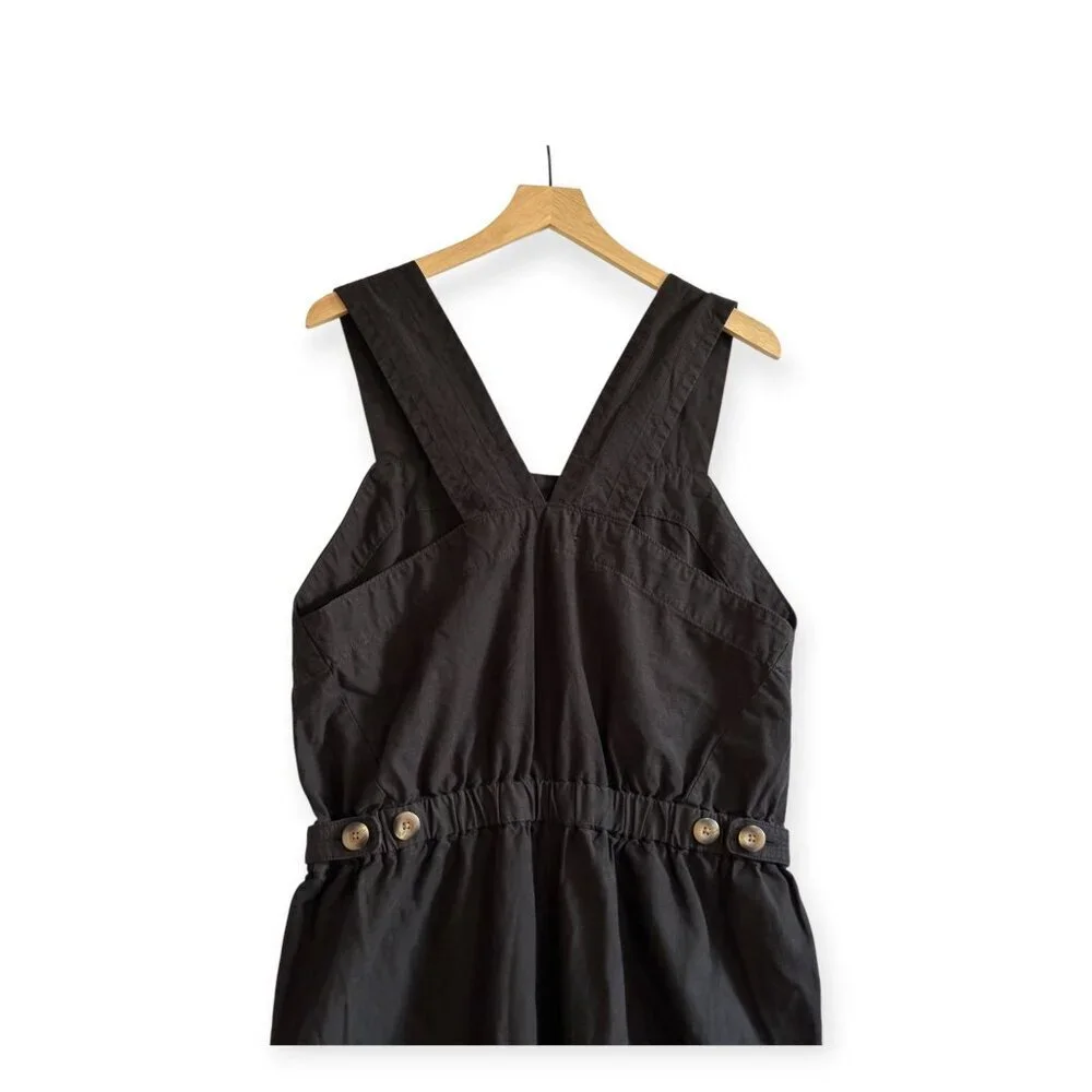 New with tag, Everlane The Fatigue Apron Jumpsuit, Black, Size 12